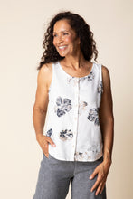 Load image into Gallery viewer, Habitat Sleeveless Printed Top with a Button Down Front