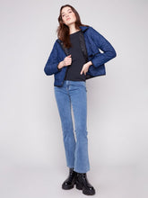 Load image into Gallery viewer, Charlie b Quilted Puffer Jacket with Removable Hood