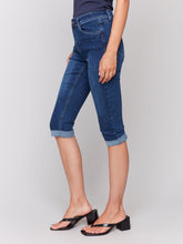 Load image into Gallery viewer, Charlie b Stretch Denim Pedal Pushers