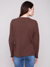 Load image into Gallery viewer, Charlie b Basic V Neck Sweater