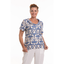 Load image into Gallery viewer, Short Sleeve Top with a Cowl Neckline
