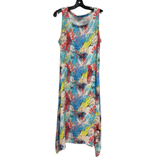 Load image into Gallery viewer, Sleeveless Print Maxi Dress with Front Pockets