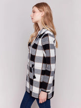Load image into Gallery viewer, Charlie b Knit Plaid Coat