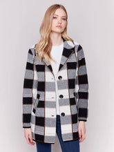 Load image into Gallery viewer, Charlie b Knit Plaid Coat