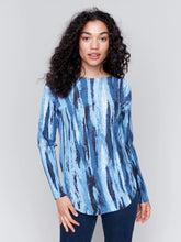 Load image into Gallery viewer, Charlie b Printed Plush Knit Sweater