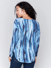 Load image into Gallery viewer, Charlie b Printed Plush Knit Sweater