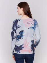 Load image into Gallery viewer, Charlie b Printed Plush Knit Sweater