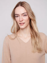 Load image into Gallery viewer, Charlie b Basic V Neck Sweater