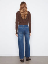 Load image into Gallery viewer, Charlie b Straight Leg Pants with Corduroy and Leopard Patches
