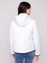Load image into Gallery viewer, Charlie b Quilted Puffer Jacket with Removable Hood