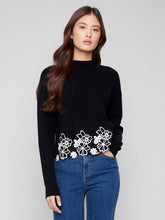 Load image into Gallery viewer, Charlie b Mock Neck Sweater with Lace
