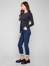 Load image into Gallery viewer, Charlie b Knit Jogger Pants with Elastic Waistband and Pockets
