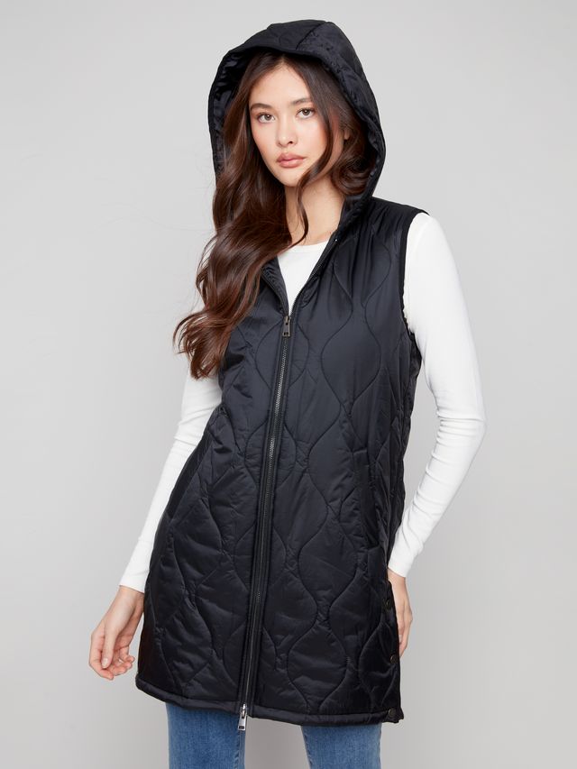 Charlie b Pearlized Long Vest