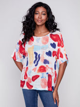 Load image into Gallery viewer, Charlie b Printed Cotton Gauze Blouse
