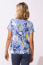 Load image into Gallery viewer, Escape by Habitat Printed Short Sleeve Tee Shirt with a V-Neck
