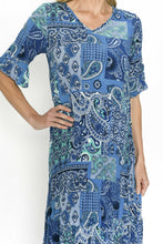 Load image into Gallery viewer, One Summer Rayon Dress with Bell Sleeves
