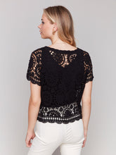 Load image into Gallery viewer, Charlie b Short Sleeve Crochet Bolero
