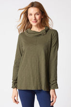 Load image into Gallery viewer, Habitat Peruvian Cotton Top with a Cowl Neck
