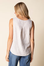Load image into Gallery viewer, Habitat Sleeveles Top with Button Down Front and Pleat in the Back
