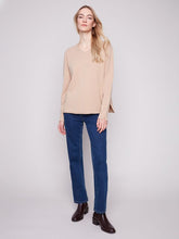 Load image into Gallery viewer, Charlie b Basic V Neck Sweater
