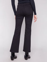 Load image into Gallery viewer, Charlie b Flare Leg Coloured Twill Pants with Buttons at Side Pocket
