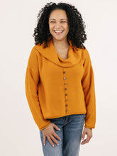 Load image into Gallery viewer, Shannon Passero Haley Pullover with Button Detail and Oversized Cowl Neck
