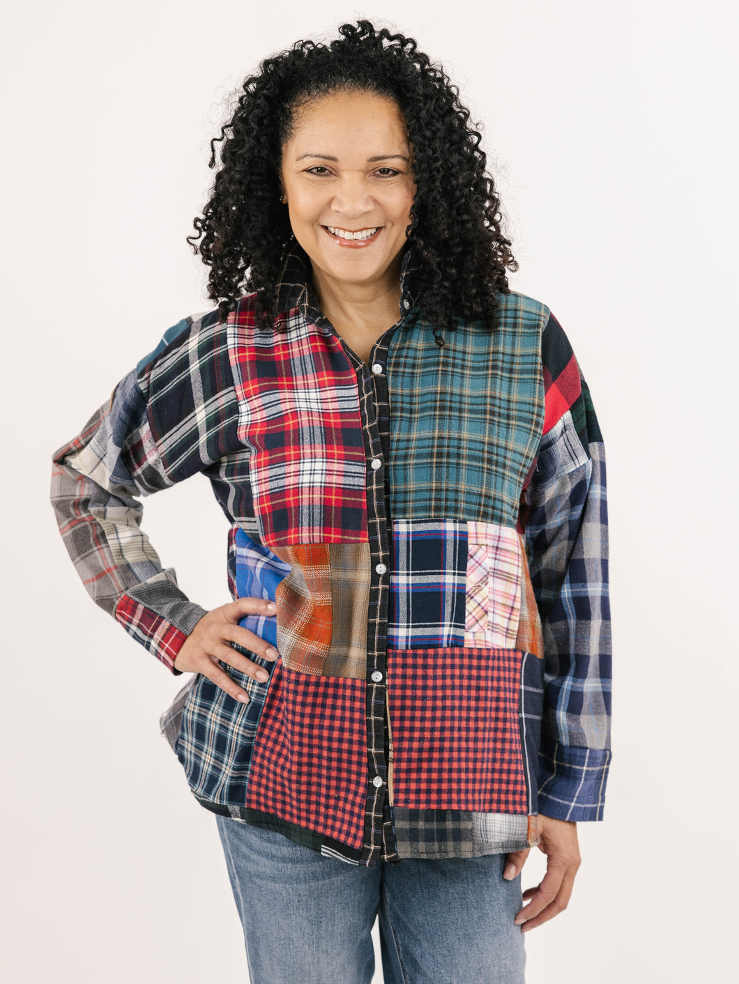 Shannon Passero One of a Kind Patchwork Adventure Shirt