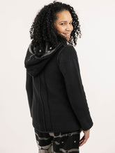 Load image into Gallery viewer, Shannon Passero Boston Cardigan with a Hood and Single Button Closure
