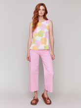 Load image into Gallery viewer, Charlie b Printed Sleeveless Linen Top with Side Ties
