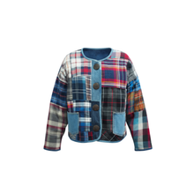Load image into Gallery viewer, Shannon Passero Boxy Jacket with Up Cylcled Flannel and Denim
