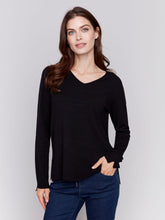 Load image into Gallery viewer, Charlie b Basic V Neck Sweater
