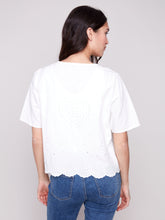 Load image into Gallery viewer, Charlie b Elbow Sleeve V-Neck Blouse
