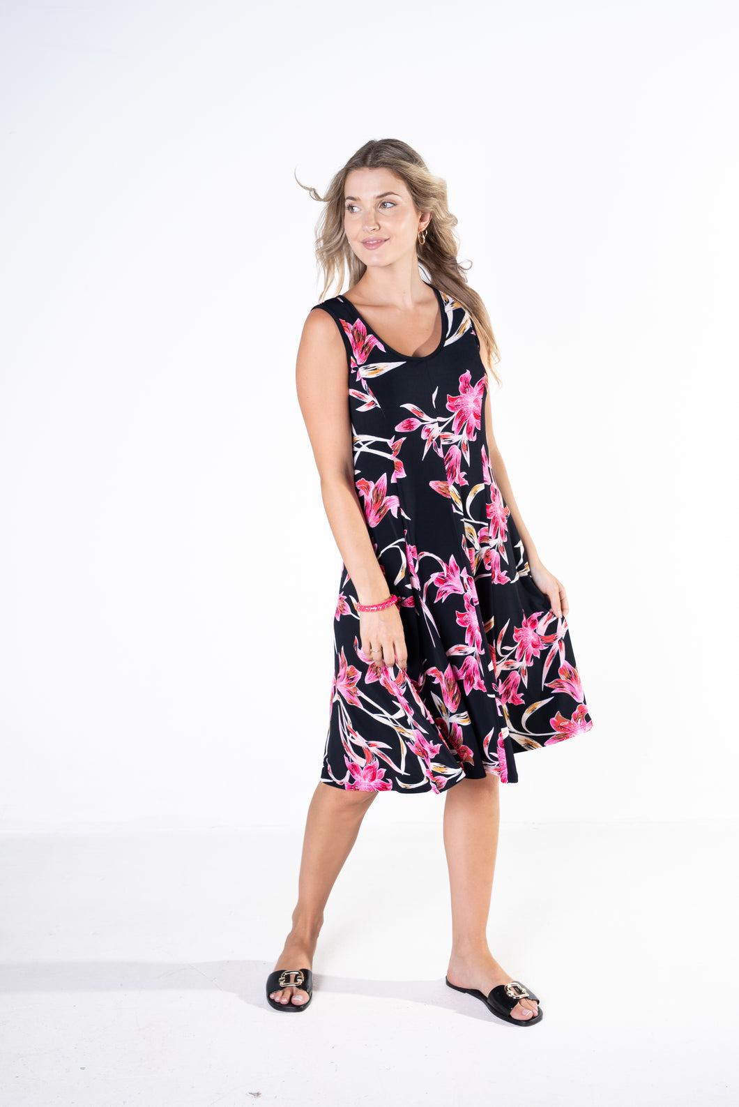 Fit n Flare Print Dress