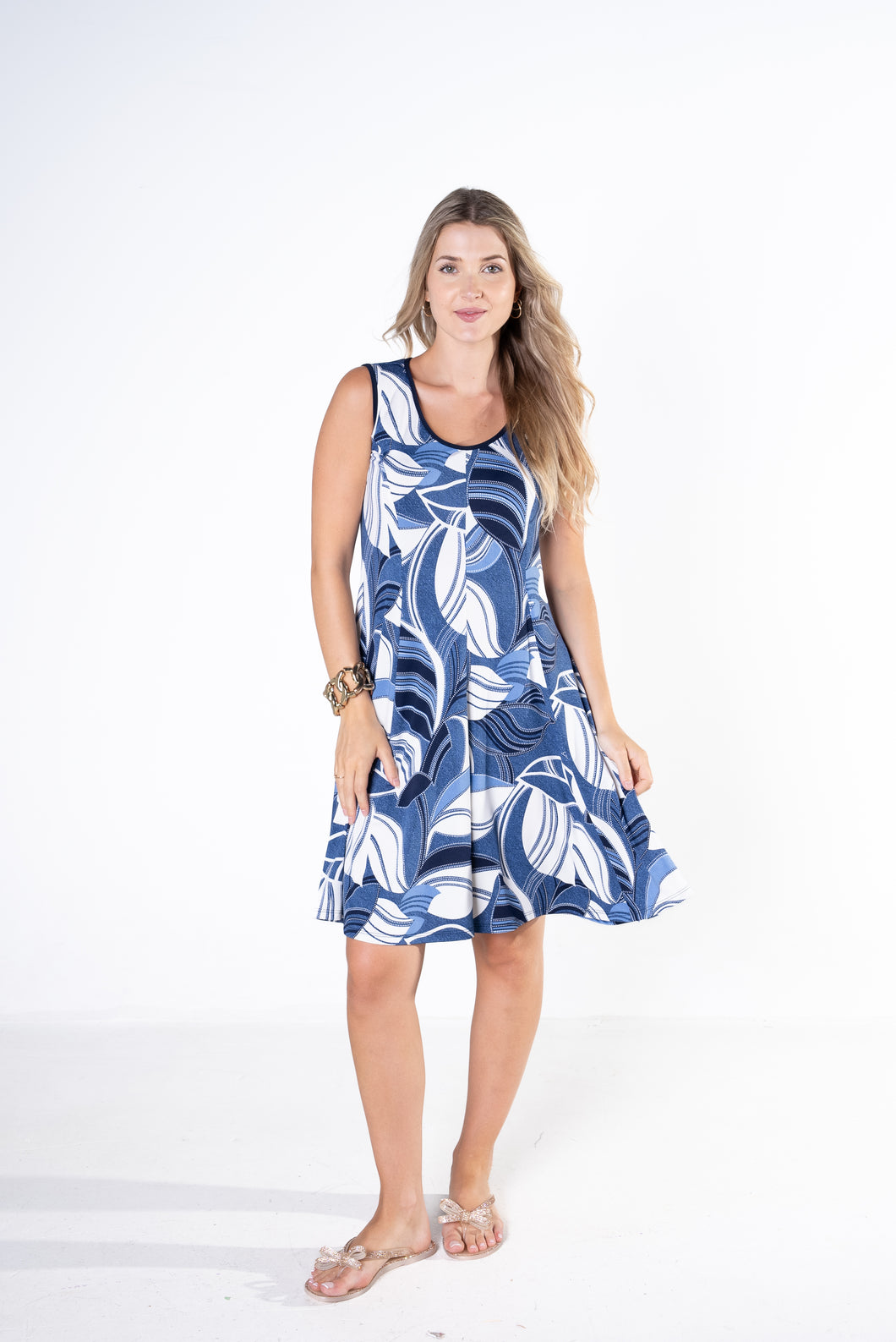 Fit n Flare Print Dress