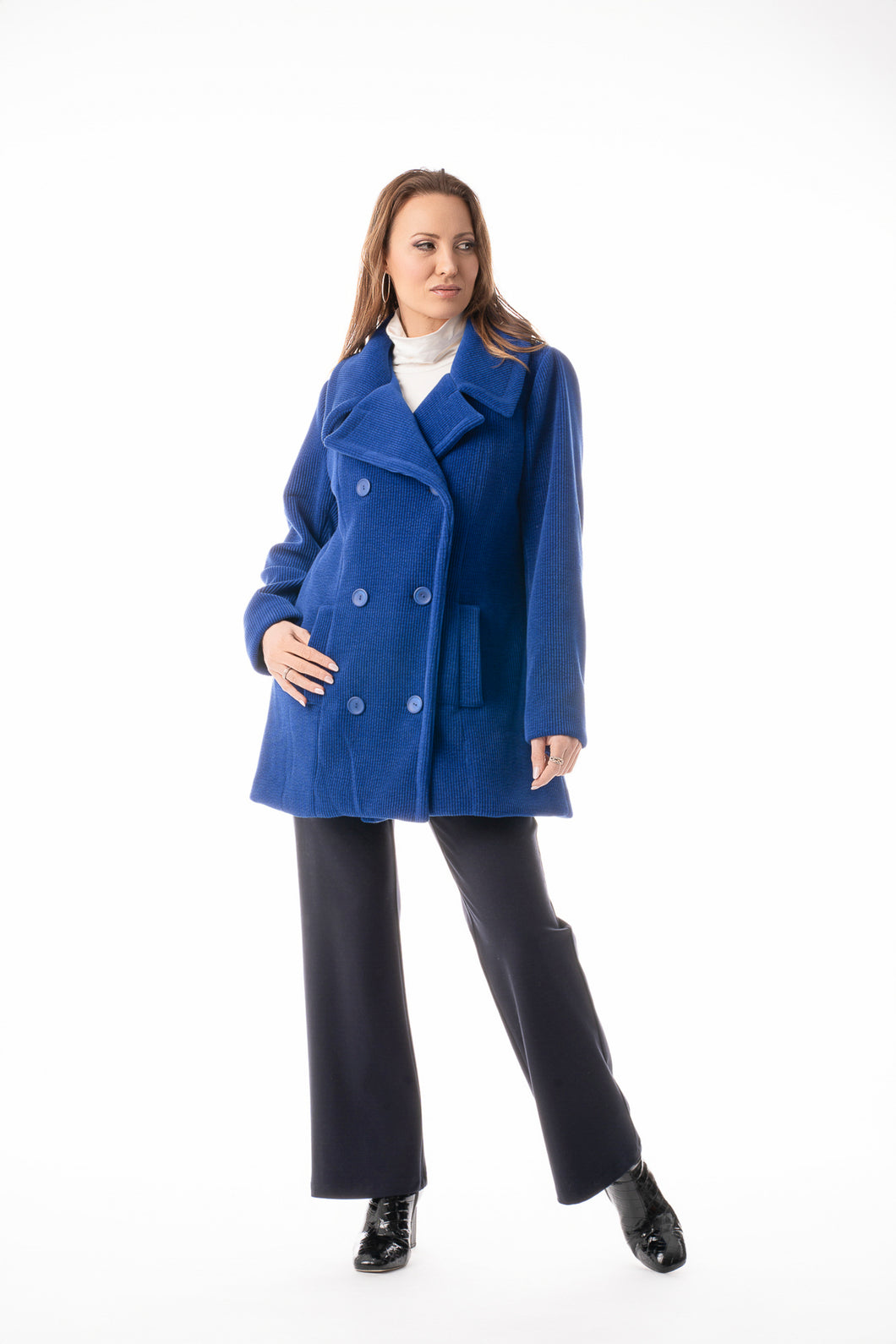 Pure Essence Corduroy Pea Coat
