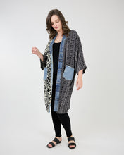 Load image into Gallery viewer, Shannon Passero Cardigan with recycled Denim Pockets and Collar
