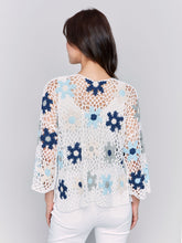 Load image into Gallery viewer, Charlie b Hand Crochet Floral Fishnet Top
