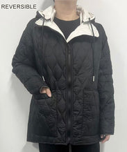 Load image into Gallery viewer, Reversible Puffer Jacket with a Detachable Hood
