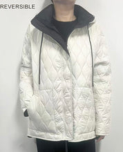 Load image into Gallery viewer, Reversible Puffer Jacket with a Detachable Hood

