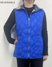 Load image into Gallery viewer, Reversible Puffer Vest with a Zip Up Front and Slash Pockets

