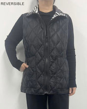 Load image into Gallery viewer, Reversible Puffer Vest with a Zip Up Front and Slash Pockets
