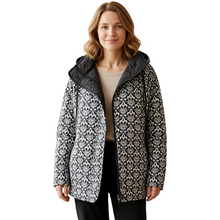 Load image into Gallery viewer, Lightweight Reversible Water-Resistant Zip Jacket with a Removeable Hood.
