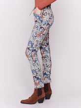 Load image into Gallery viewer, Charlie b Crinkled Printed Suede Pull-on Pant
