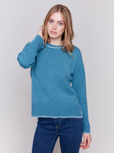 Load image into Gallery viewer, Charlie b Blanket Stitch Sweater
