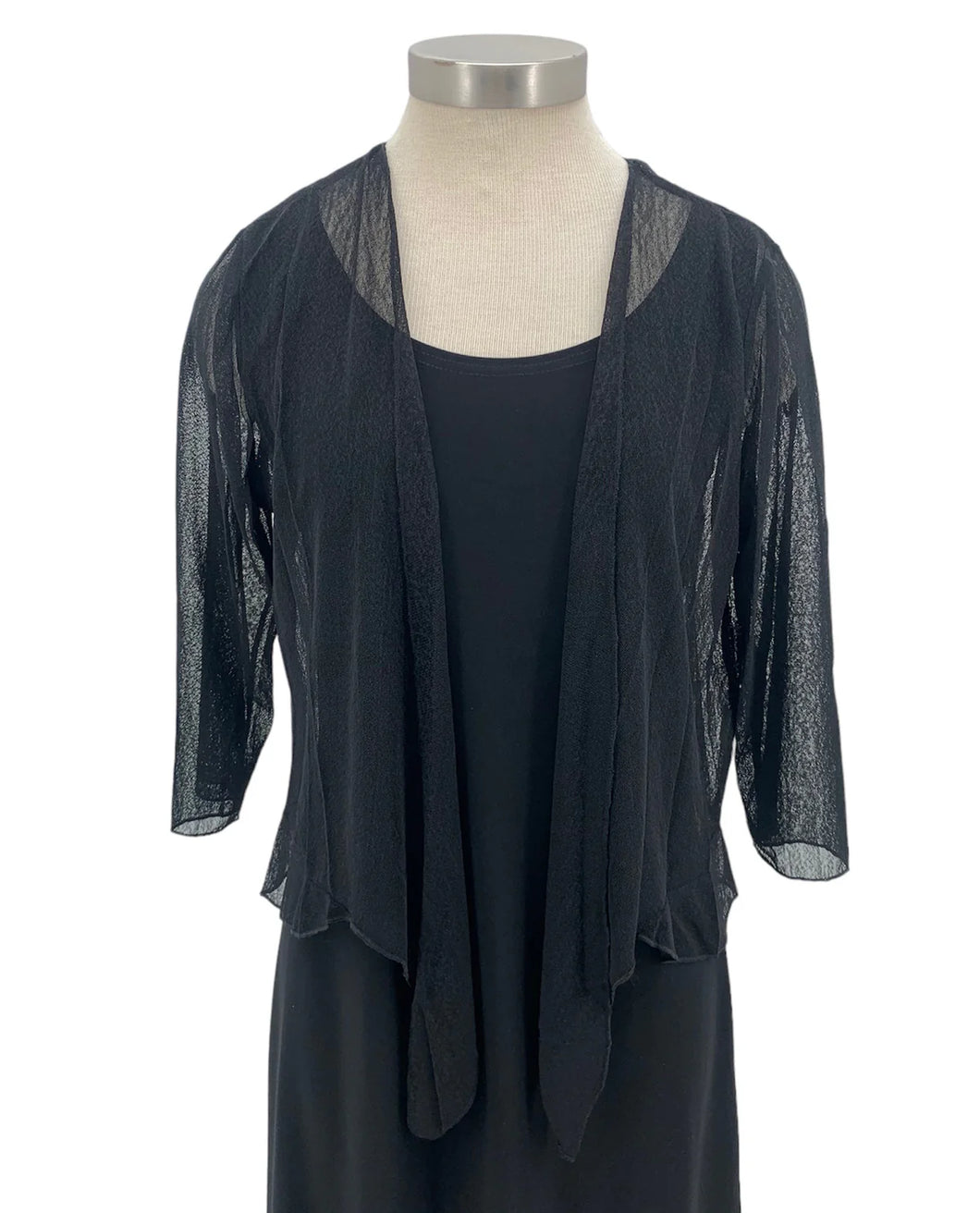 Solid Mesh Bolero Jacket