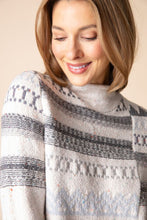 Load image into Gallery viewer, Habitat Snowdrift Sweater with a crew neckline and Nordic Print
