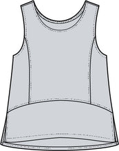 Load image into Gallery viewer, Escape by Habitat Sleeveless Top with Princess Seamline and Side Slits
