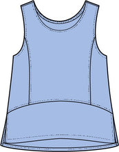 Load image into Gallery viewer, Escape by Habitat Sleeveless Top with Princess Seamline and Side Slits
