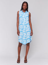 Load image into Gallery viewer, Charlie b Printed Sleeveless Button-Front Dress
