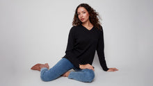 Load image into Gallery viewer, Charlie b Basic V Neck Sweater
